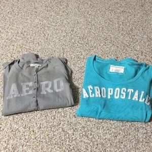 2 pack small Aeropostale shirts